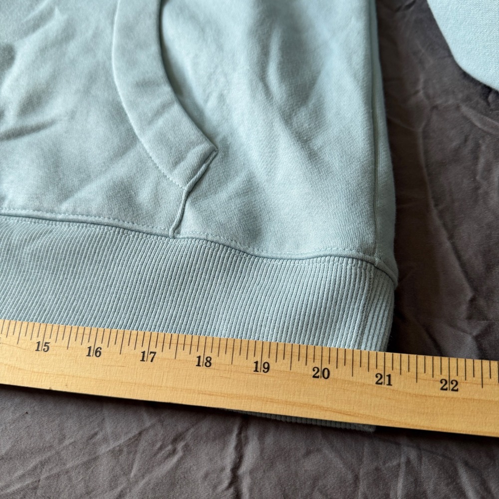 Charley Harper Scary Scenario Hoodie Large Blue Polar Bear Cardinal Cotton - Picture 7 of 7